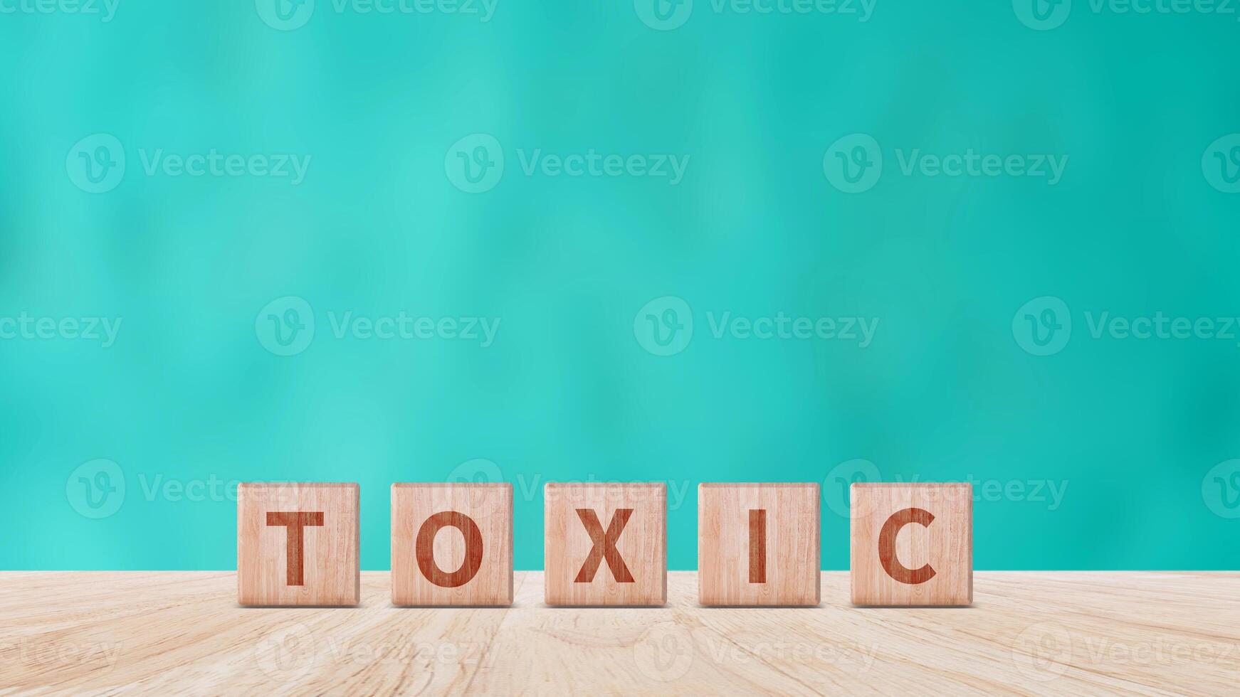 Toxic concept, Cubes wooden blocks form the word Toxic. extensive Toxic Concept applies to both relationships and the chemical industry. photo