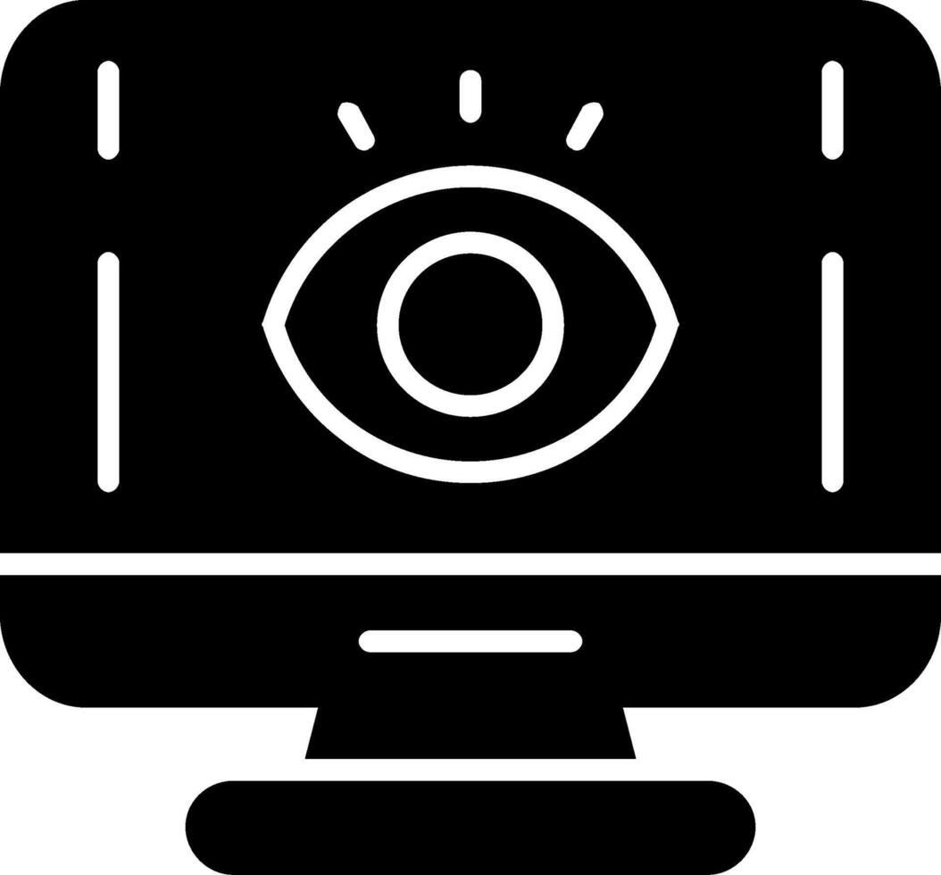 Computer Glyph Icon vector