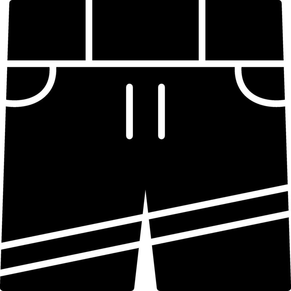 Shorts Glyph Icon vector