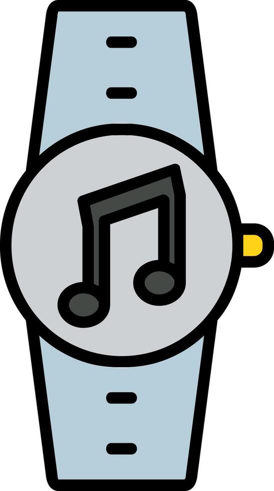 Music Line Filled Icon vector