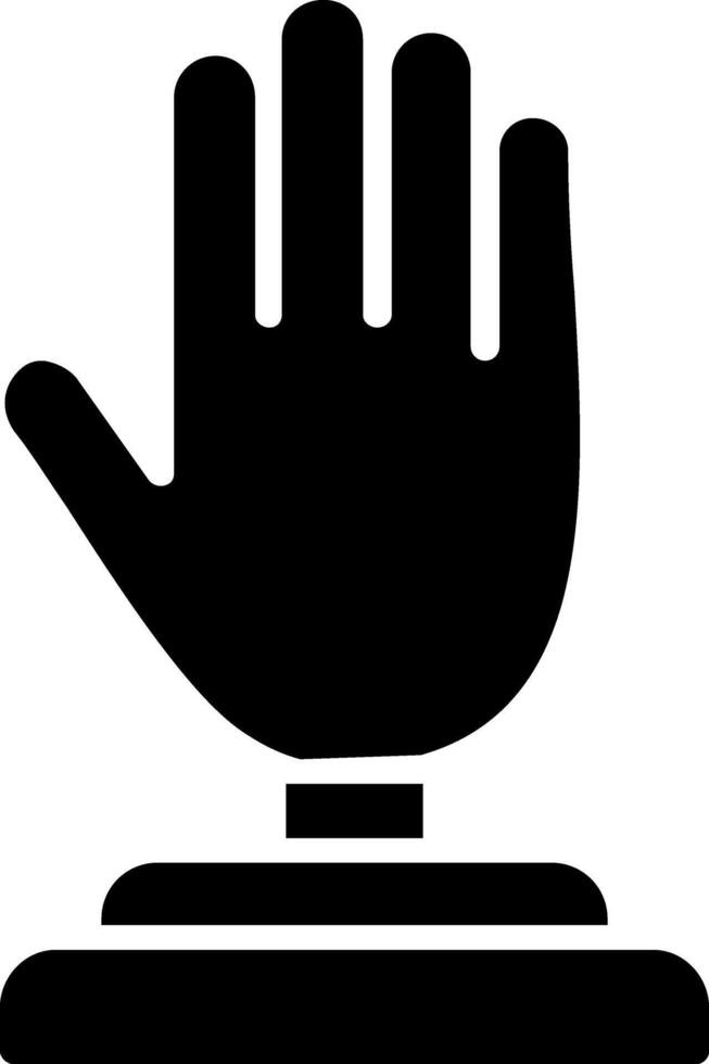 Hand Glyph Icon vector