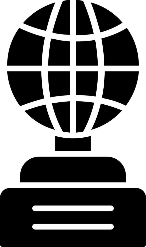 icono de glifo de globo vector