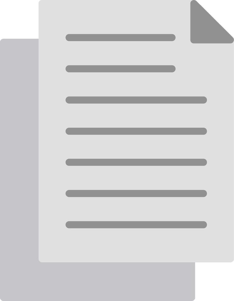 Document Flat Icon vector