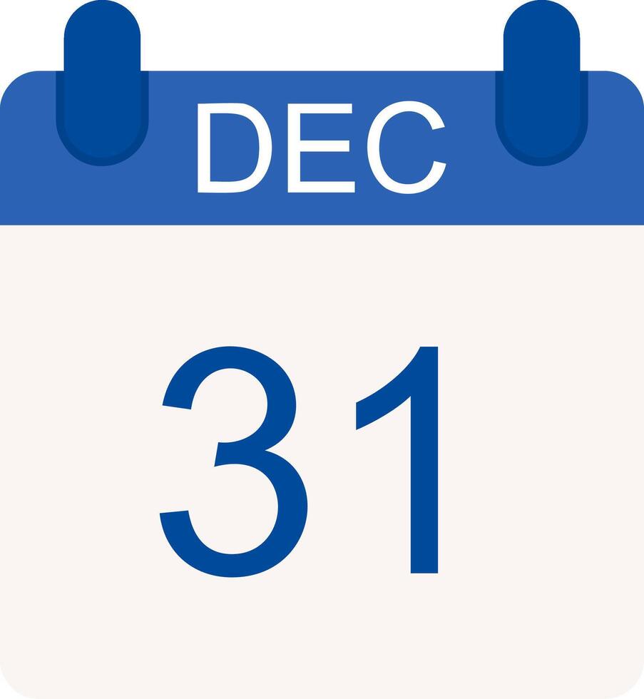 December Flat Icon vector