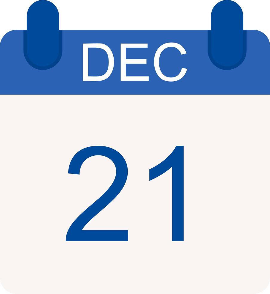 December Flat Icon vector