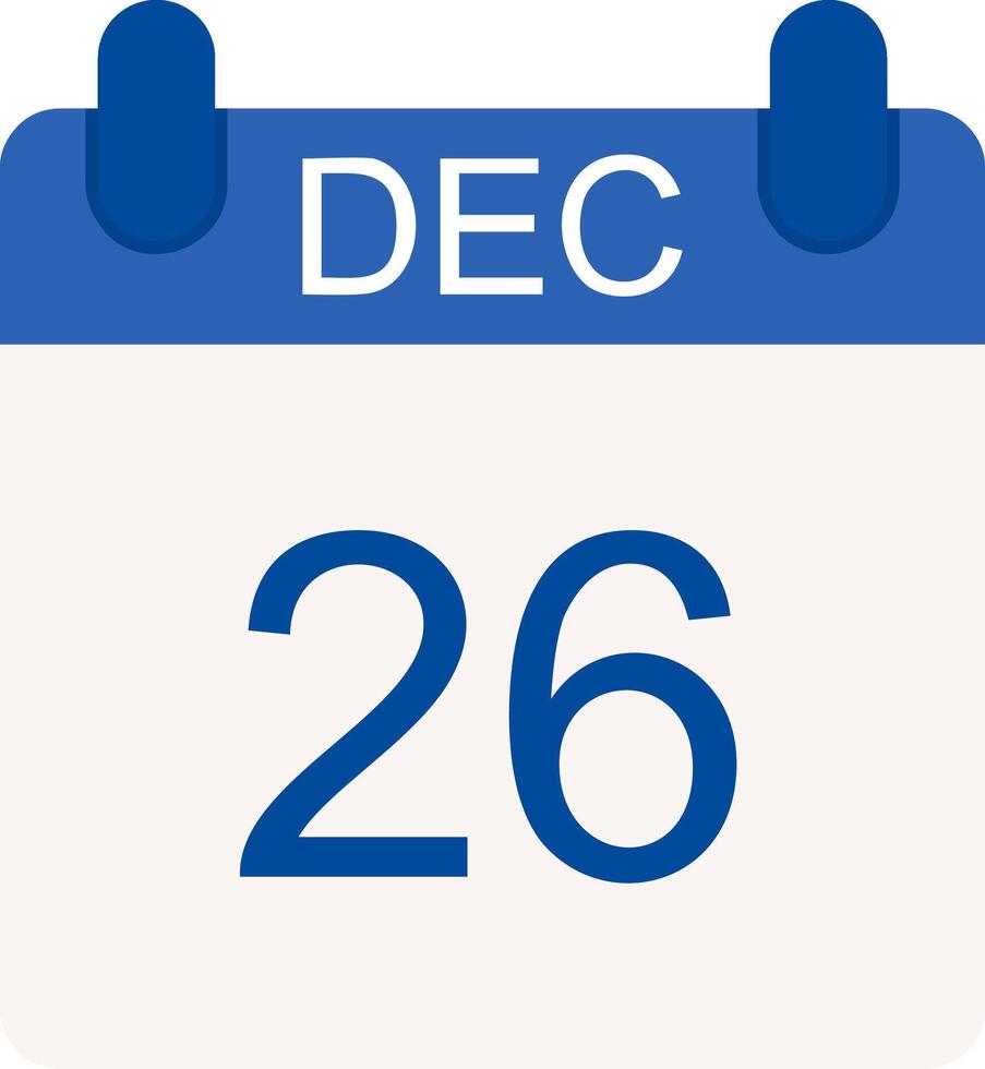 December Flat Icon vector