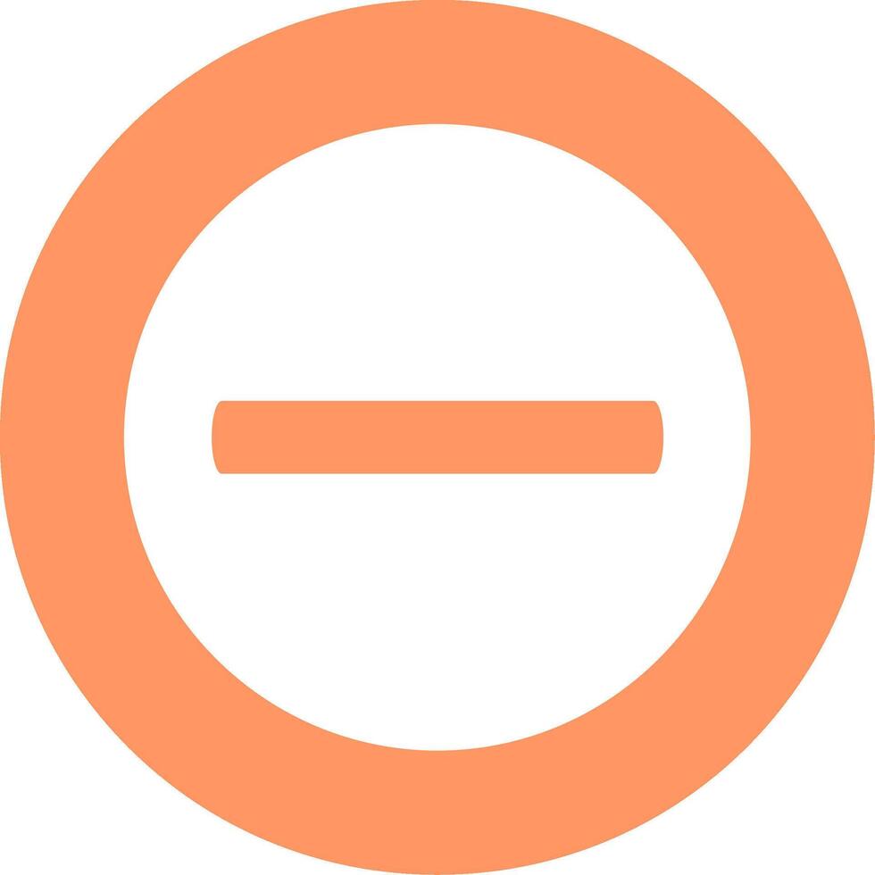 Minus Flat Icon vector