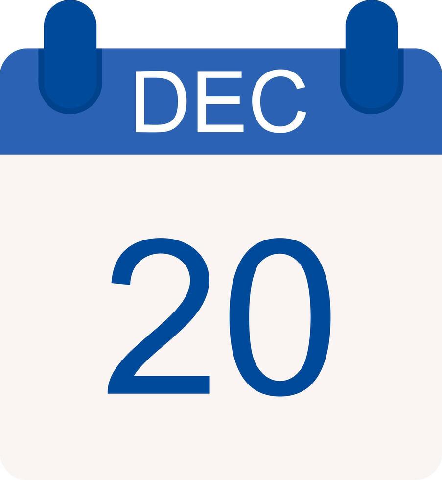 December Flat Icon vector