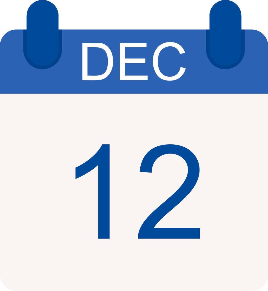 December Flat Icon vector