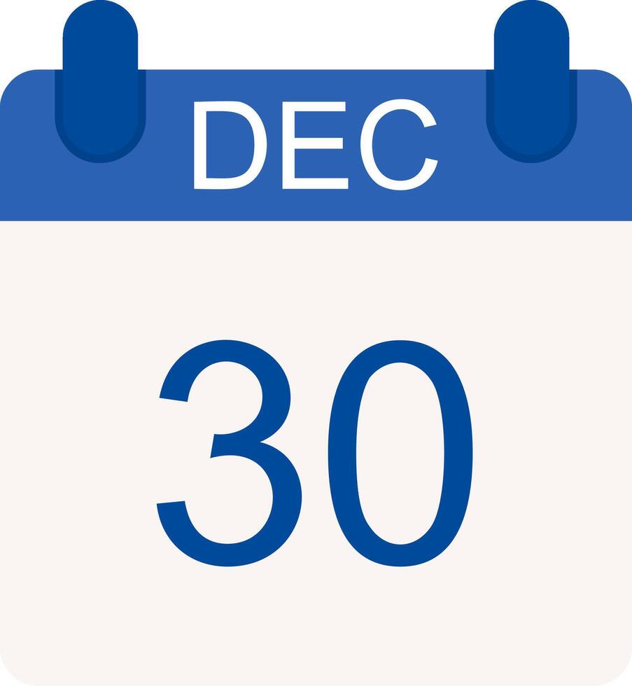 December Flat Icon vector