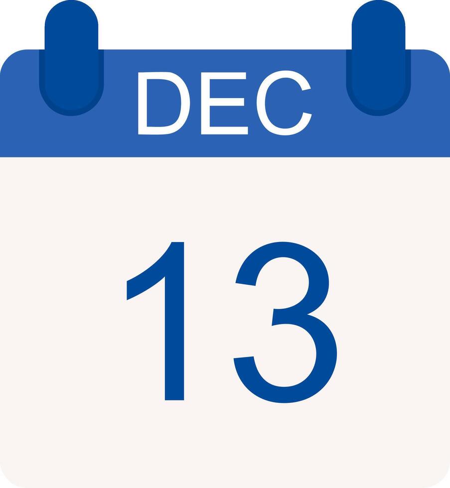 December Flat Icon vector