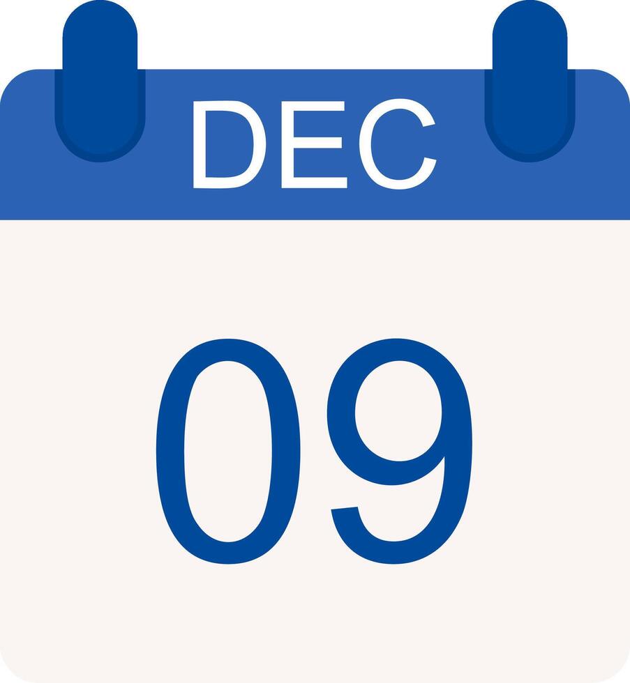 December Flat Icon vector
