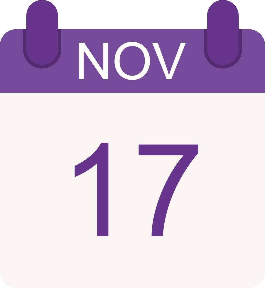 November Flat Icon vector