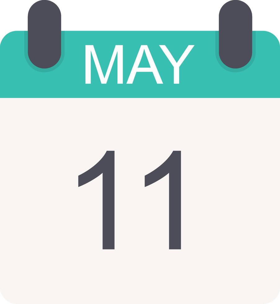 May Flat Icon vector