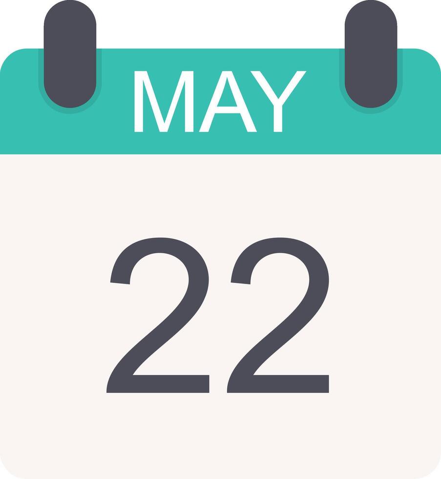 May Flat Icon vector