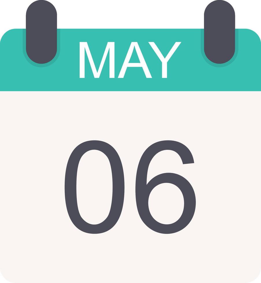 May Flat Icon vector