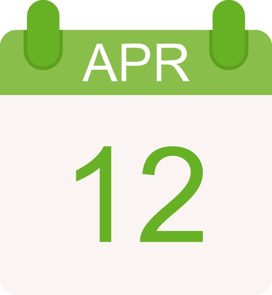 April Flat Icon vector