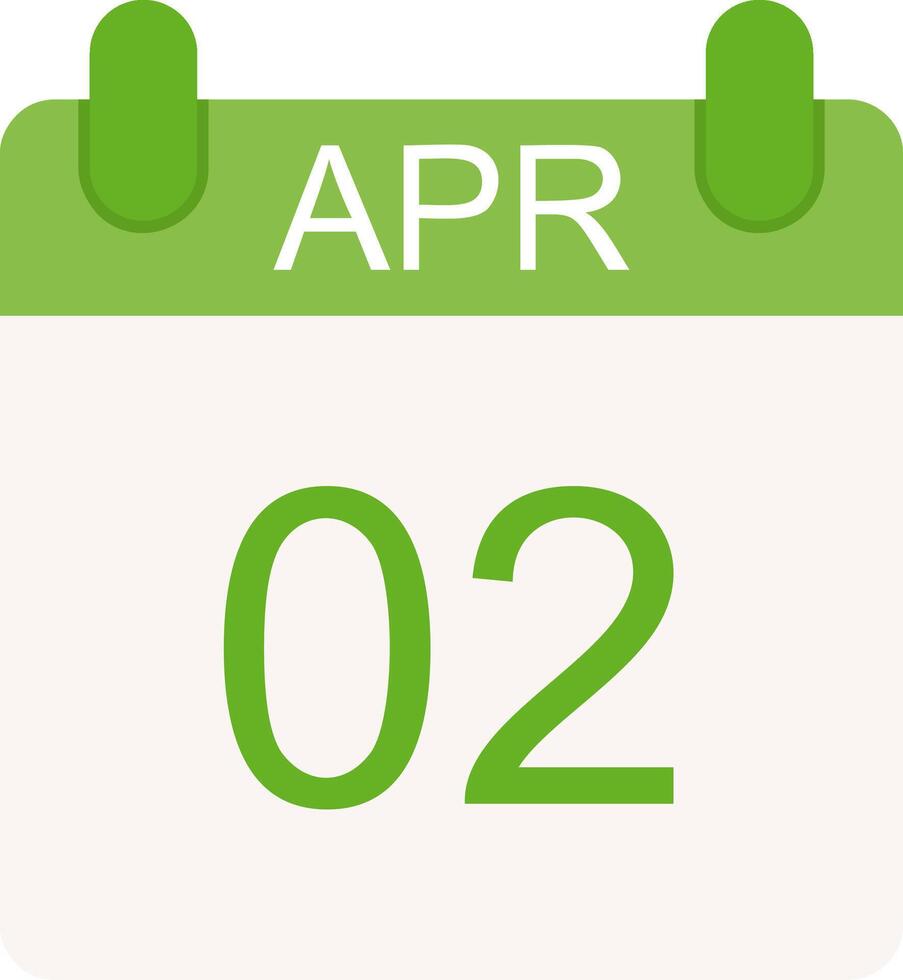 April Flat Icon vector