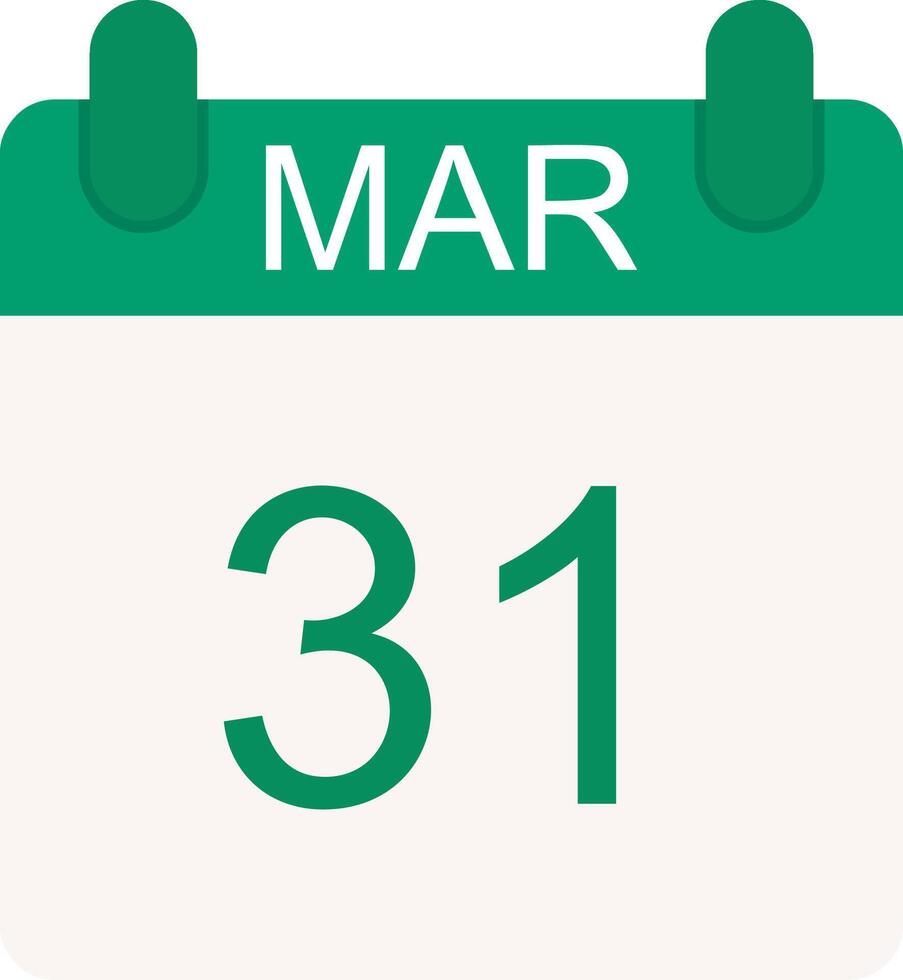 March Flat Icon vector