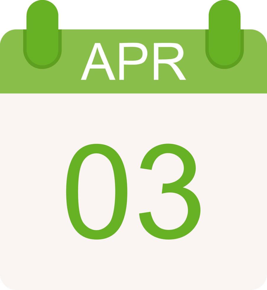 April Flat Icon vector