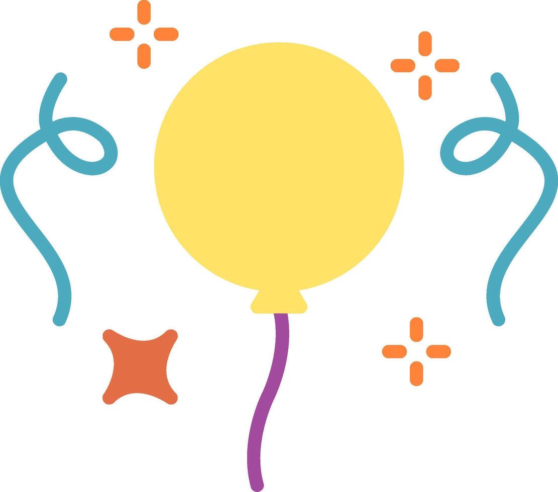 Balloons Flat Icon vector