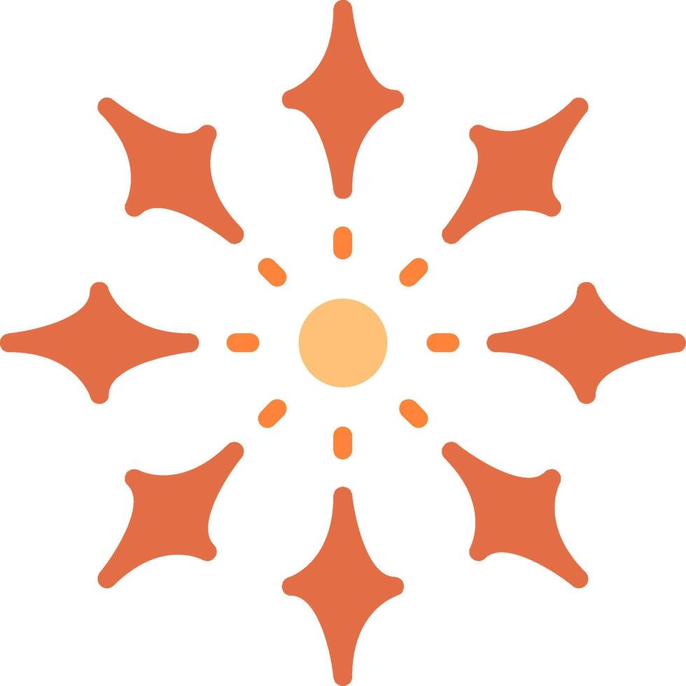 Firework Flat Icon vector