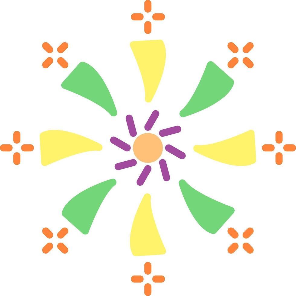 Firework Flat Icon vector