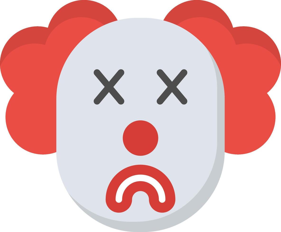 Clown Flat Icon vector