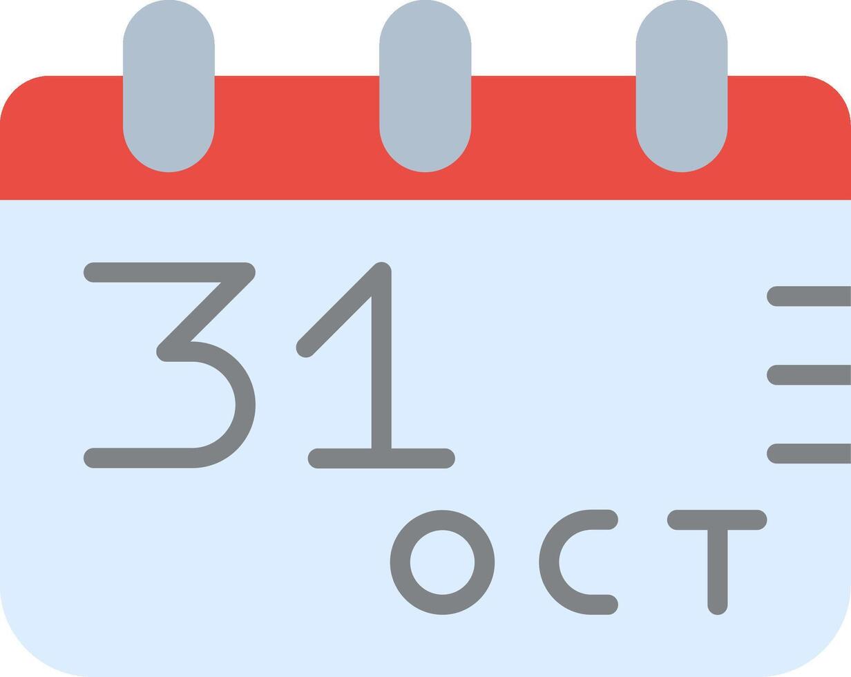 October 31st Flat Icon vector