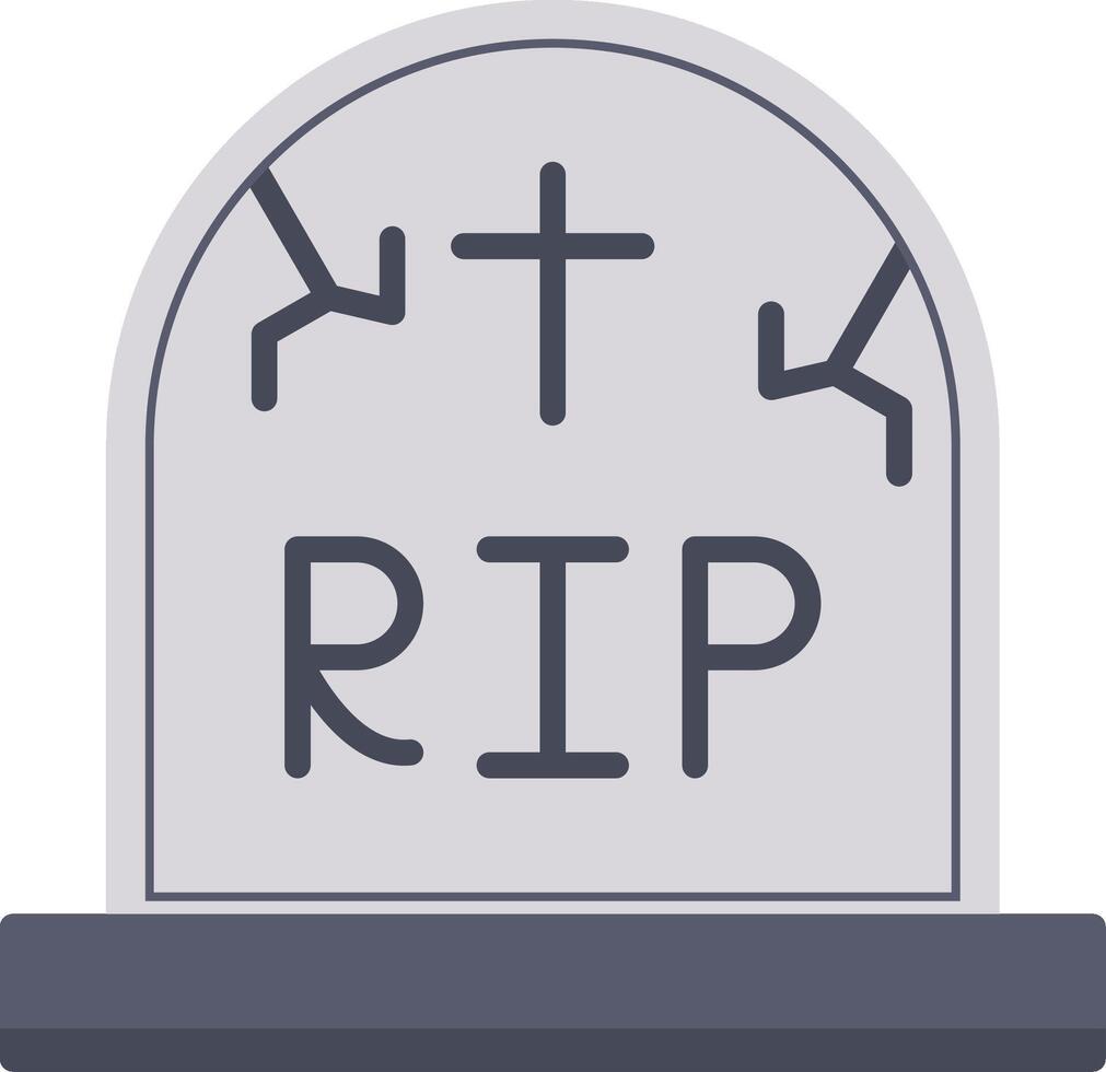 Cemetery Flat Icon vector