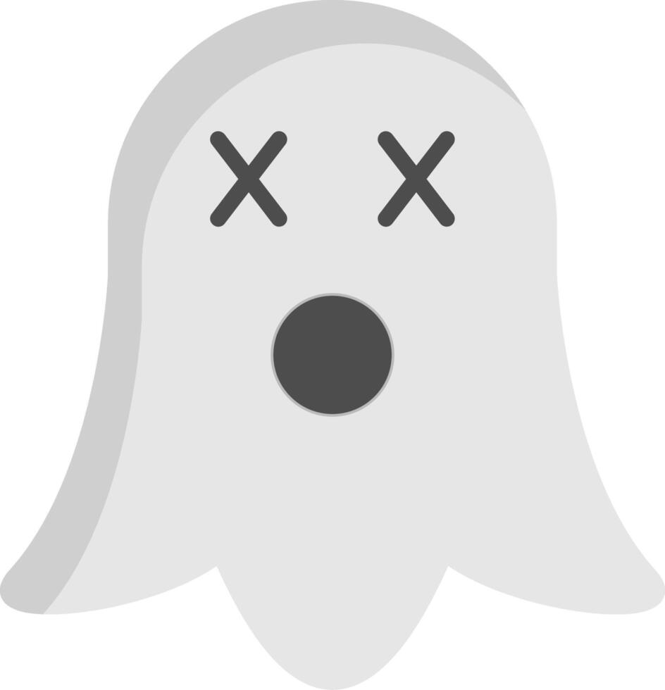 icono plano fantasma vector