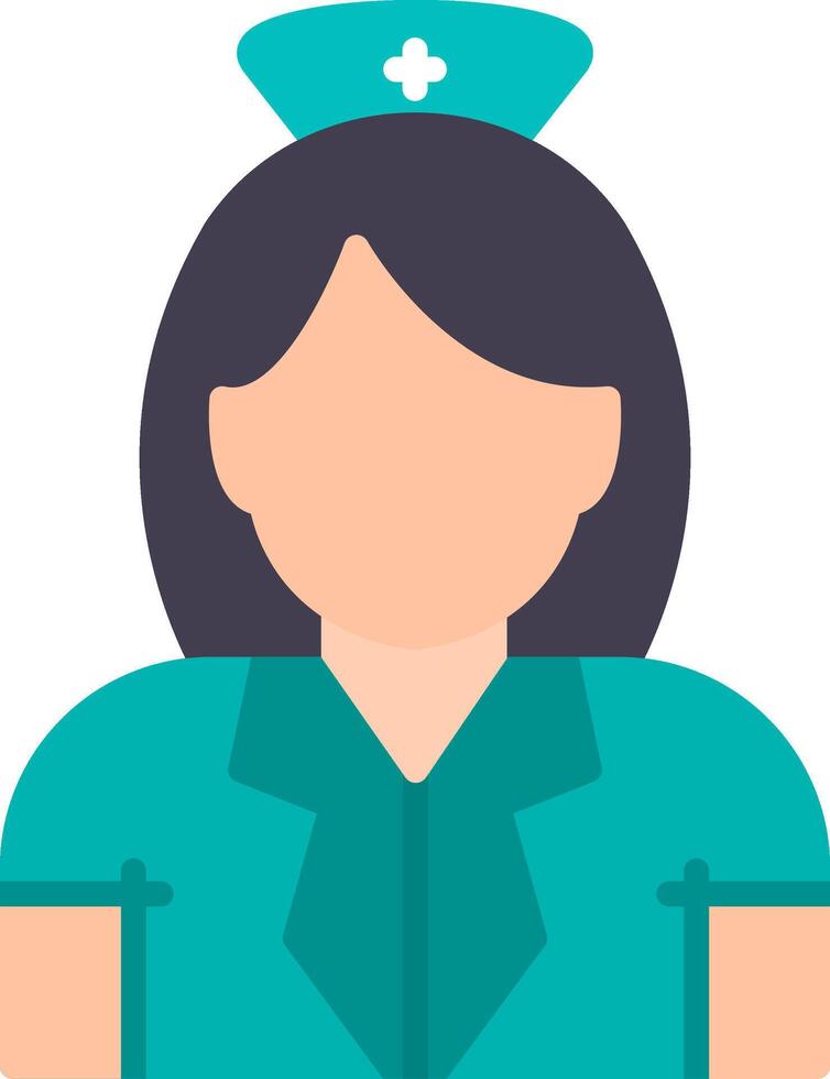 Nurse Flat Icon vector