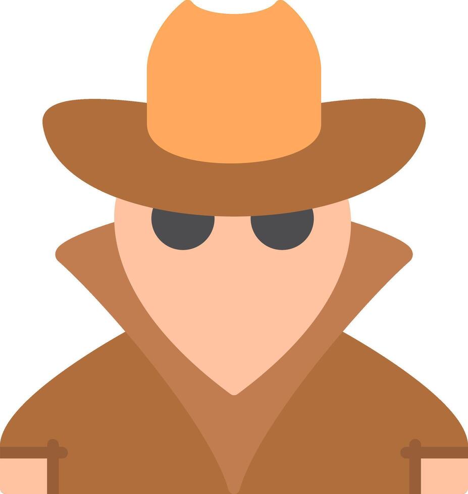 Spy Flat Icon vector