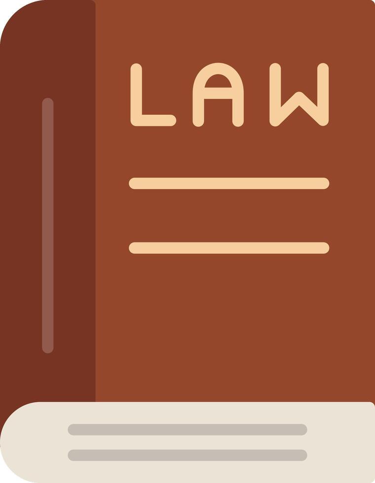 Law Book Flat Icon vector