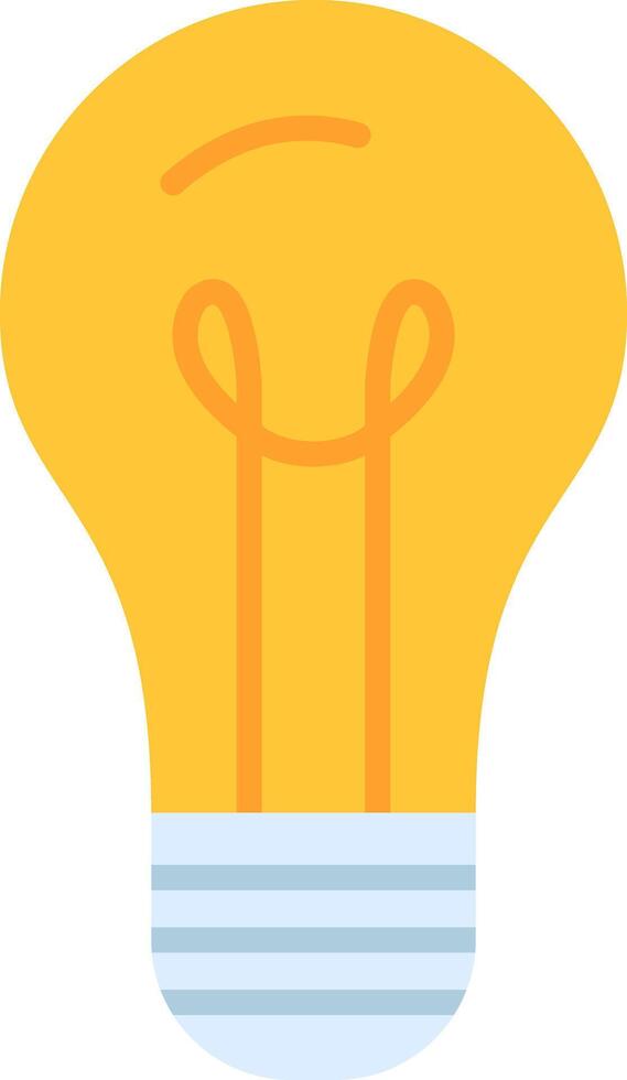 Light Bulb Flat Icon vector