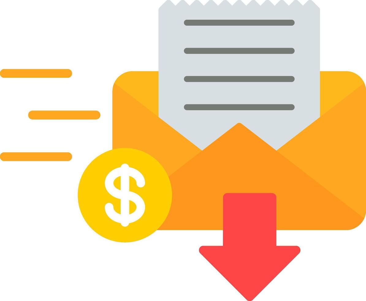 Inbox Flat Icon vector
