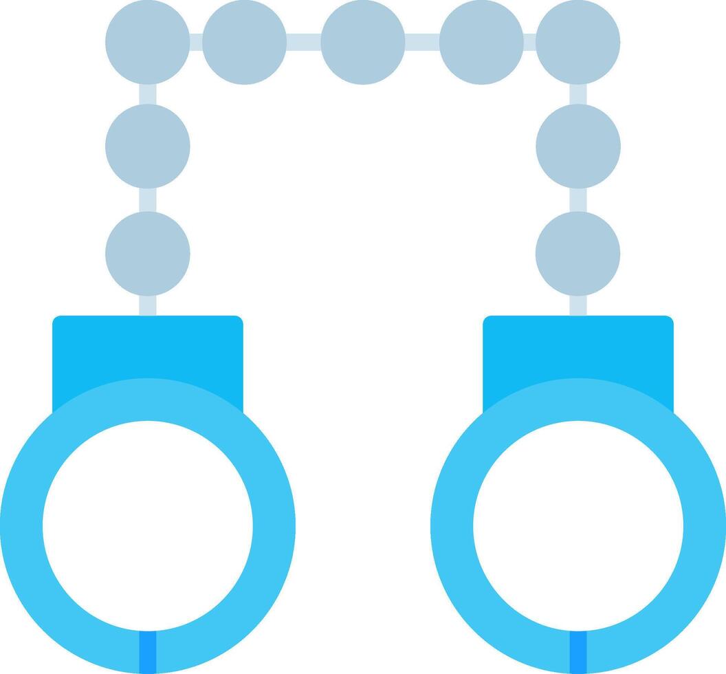 Hand Cuffs Flat Icon vector