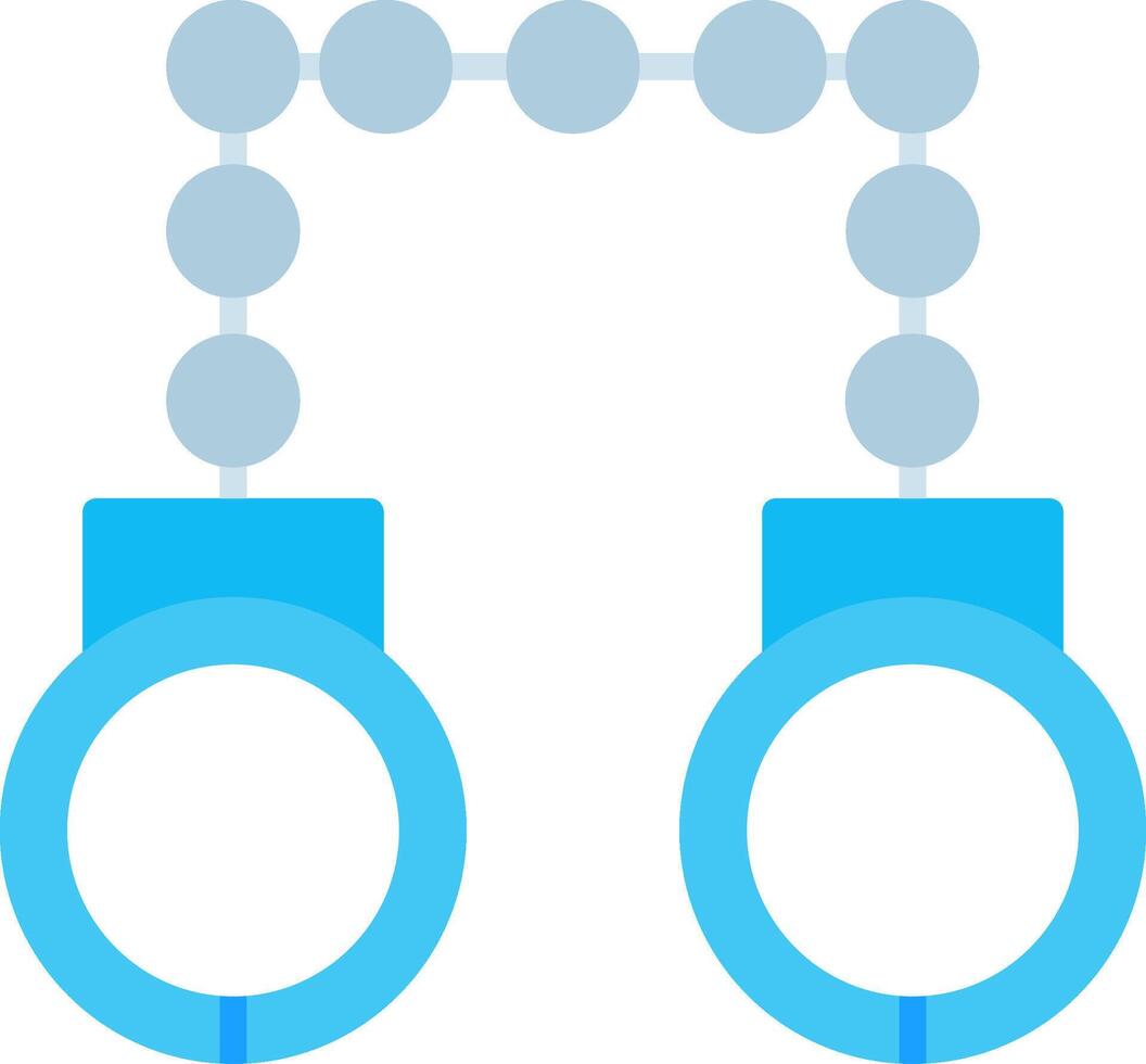 Hand Cuffs Flat Icon vector