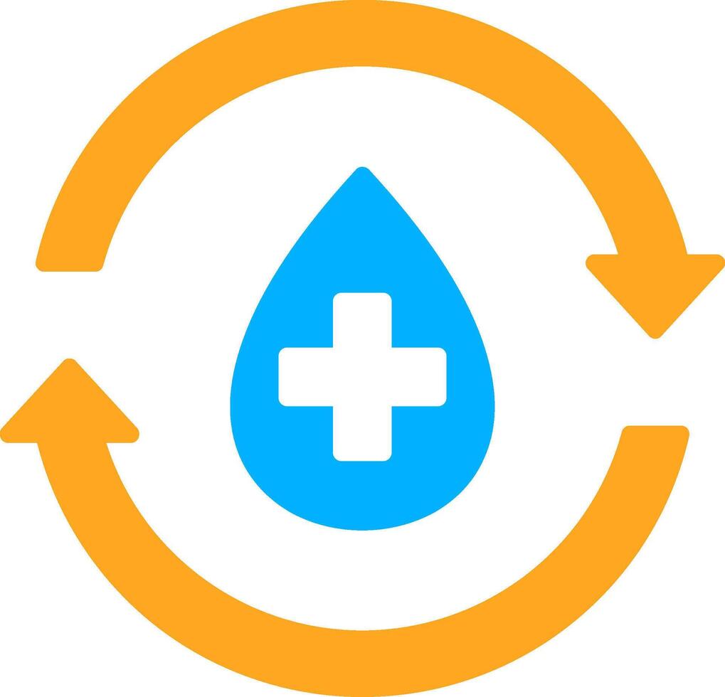 Water Cycle Flat Icon vector