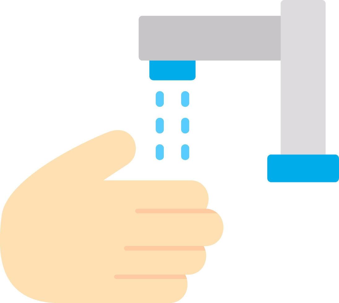 Hand Wash Flat Icon vector