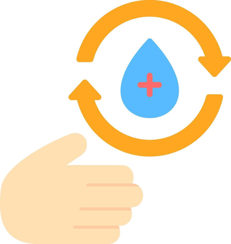 Hand Wash Flat Icon vector