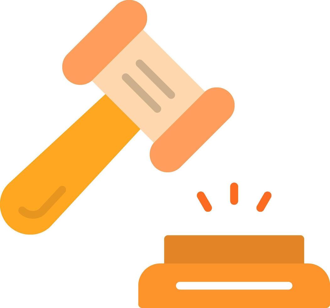Hammer Flat Icon vector