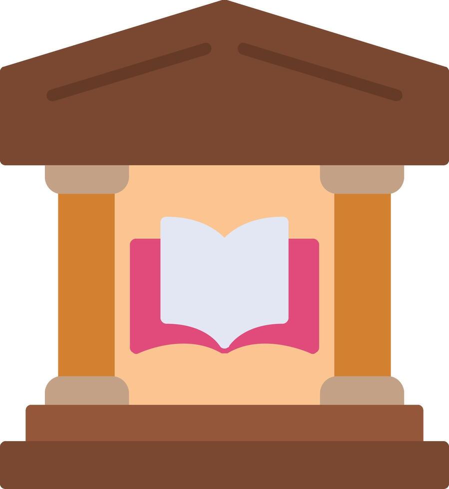 Library Flat Icon vector