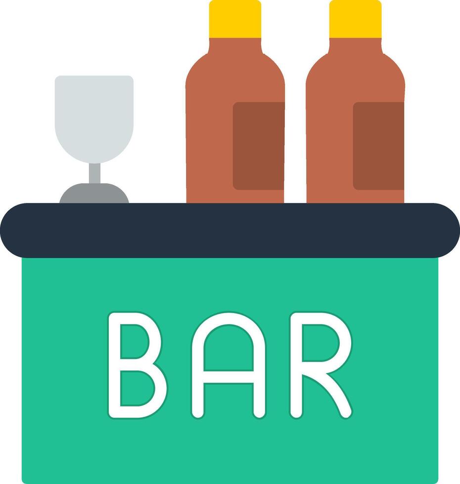 Bar Flat Icon vector