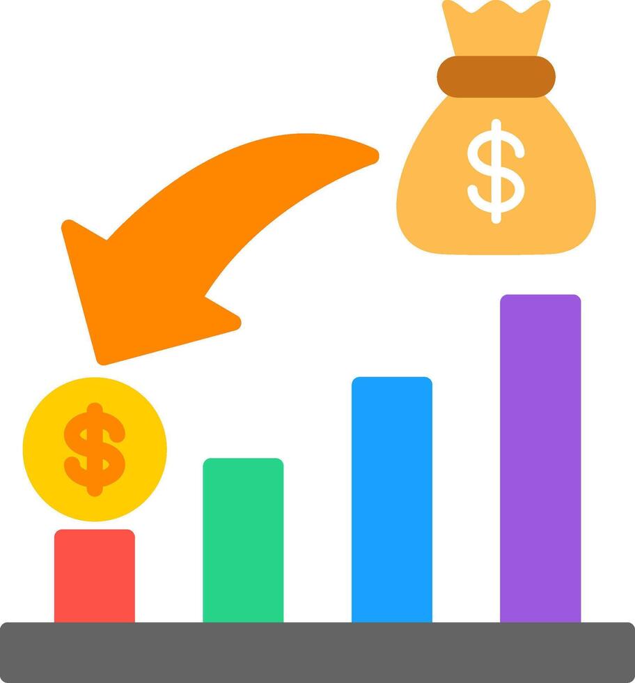 Risk Flat Icon vector
