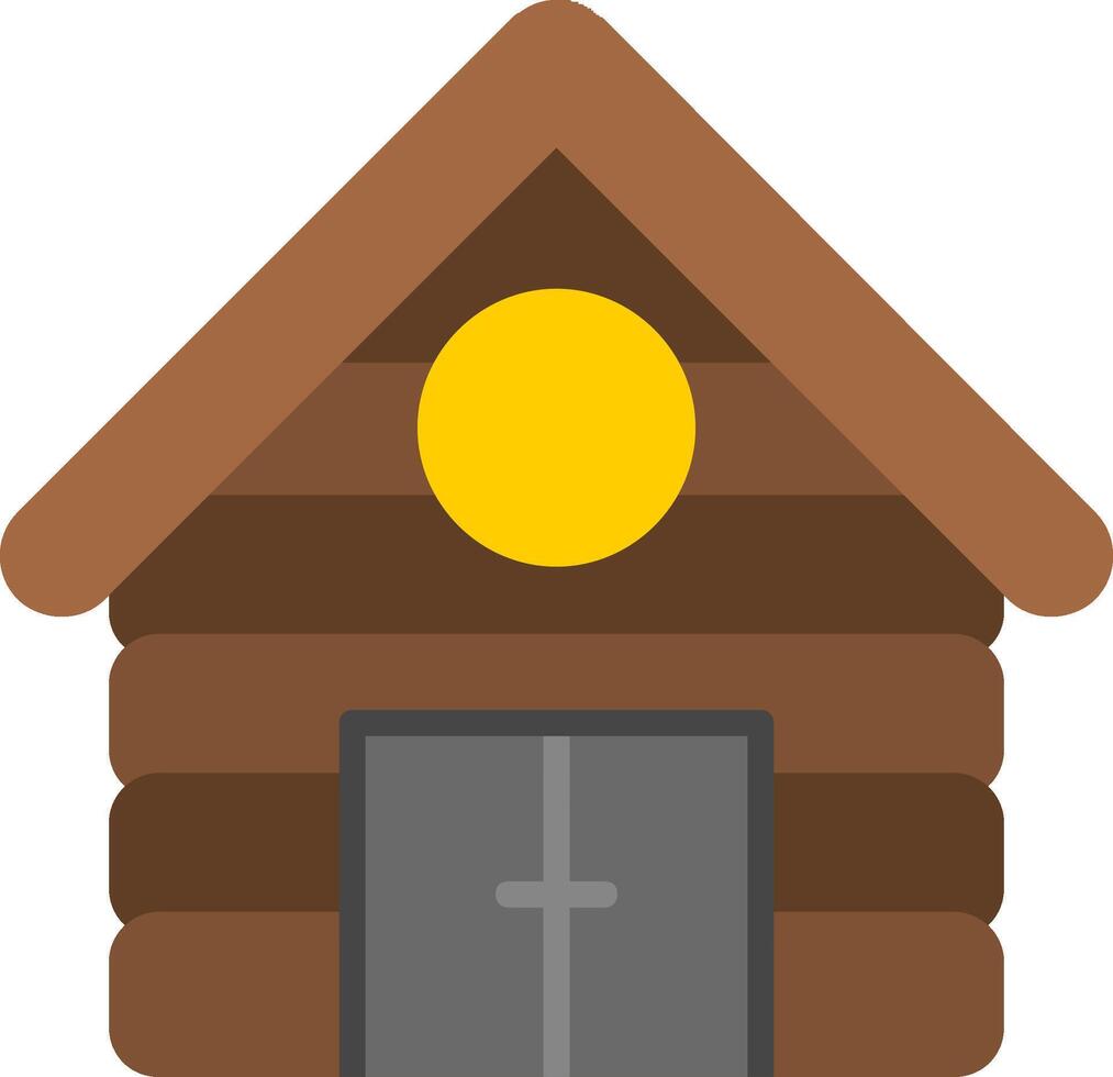 Cabin Flat Icon vector
