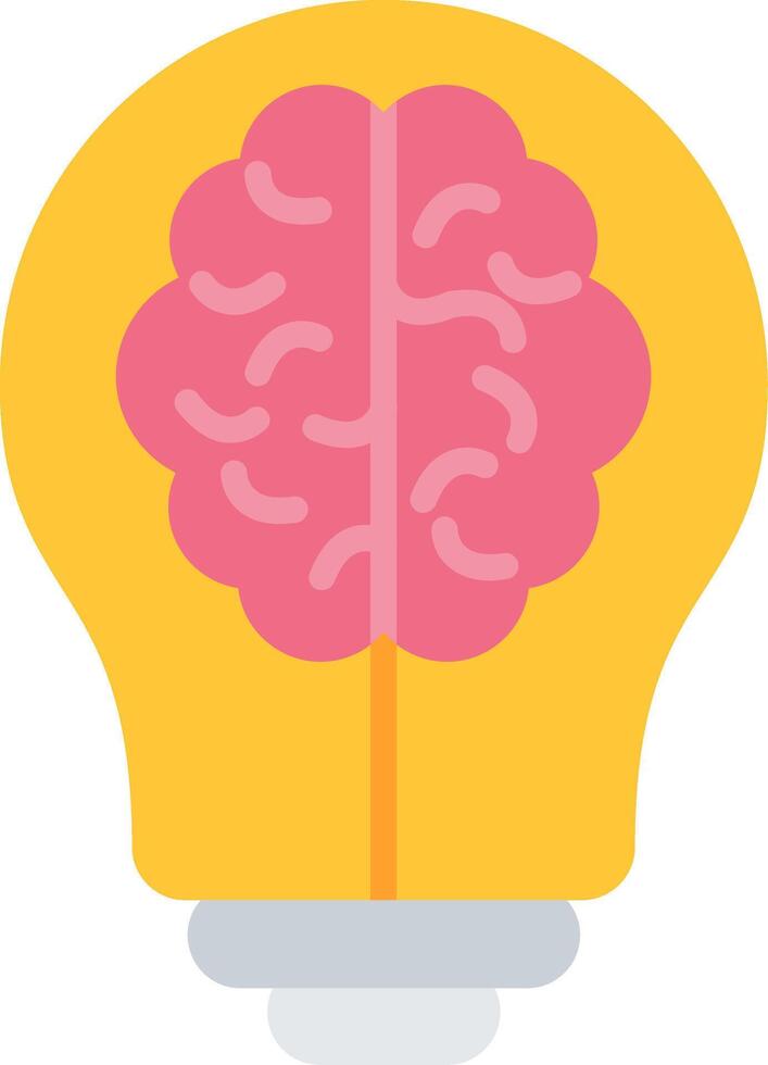 Brainstorm Flat Icon vector