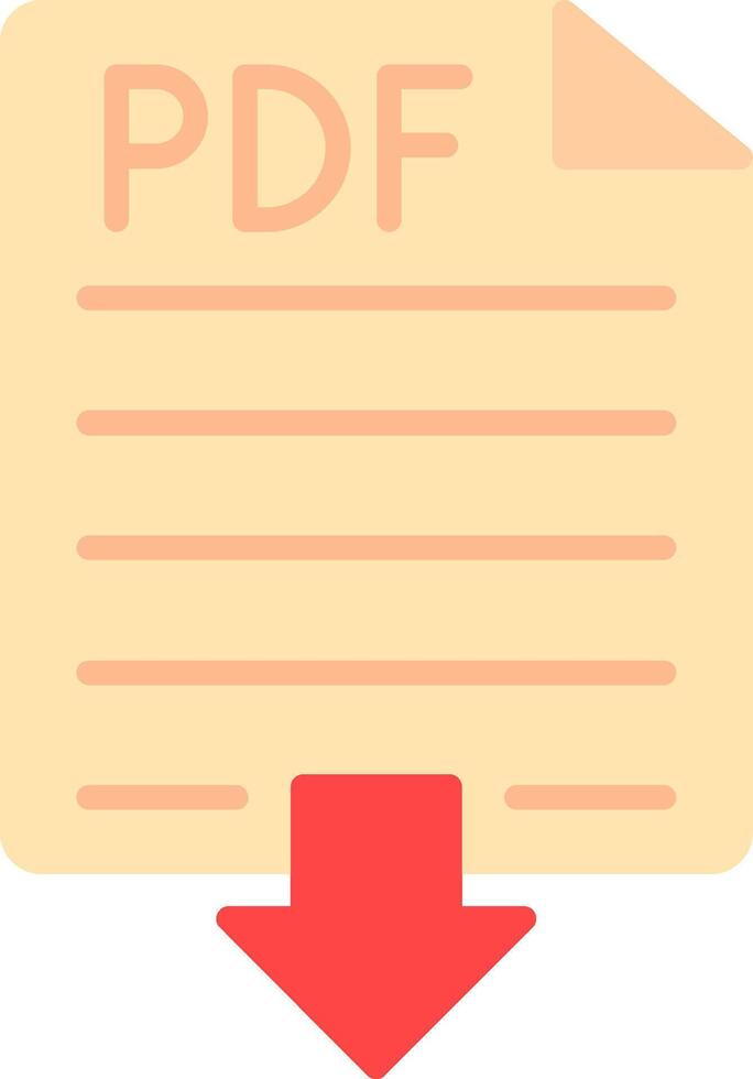 Pdf Flat Icon vector