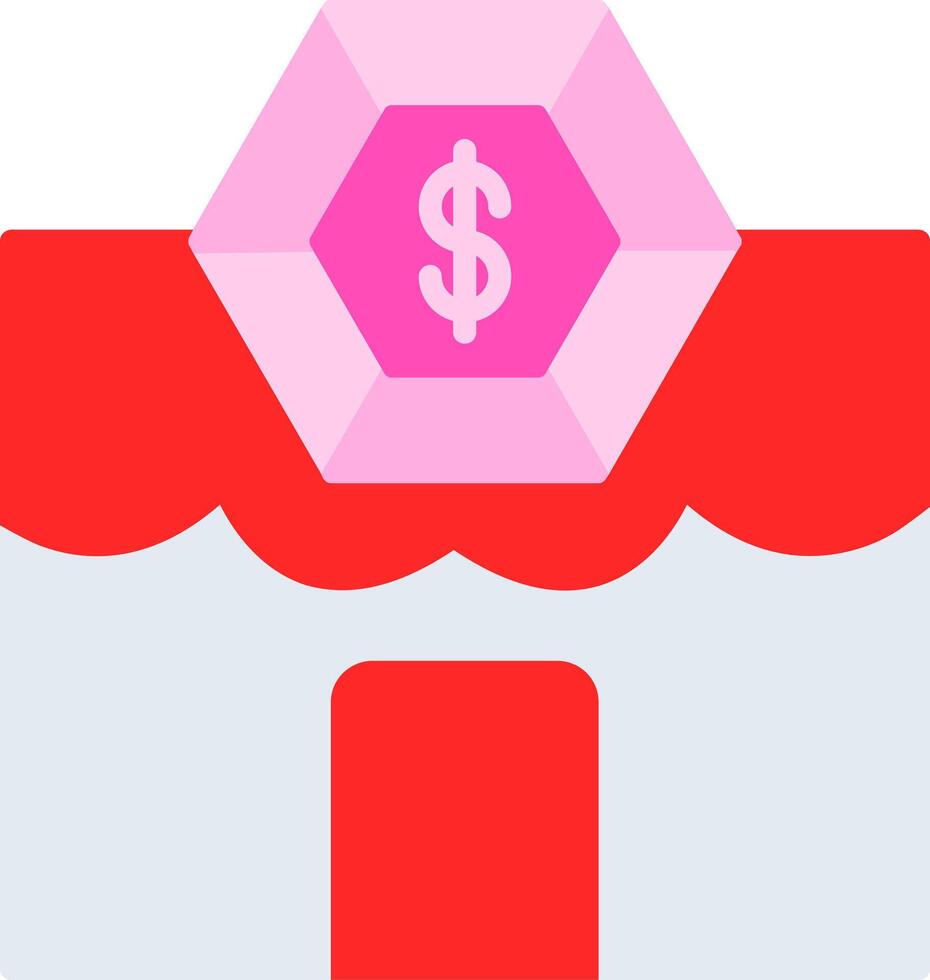 Pawn Shop Flat Icon vector