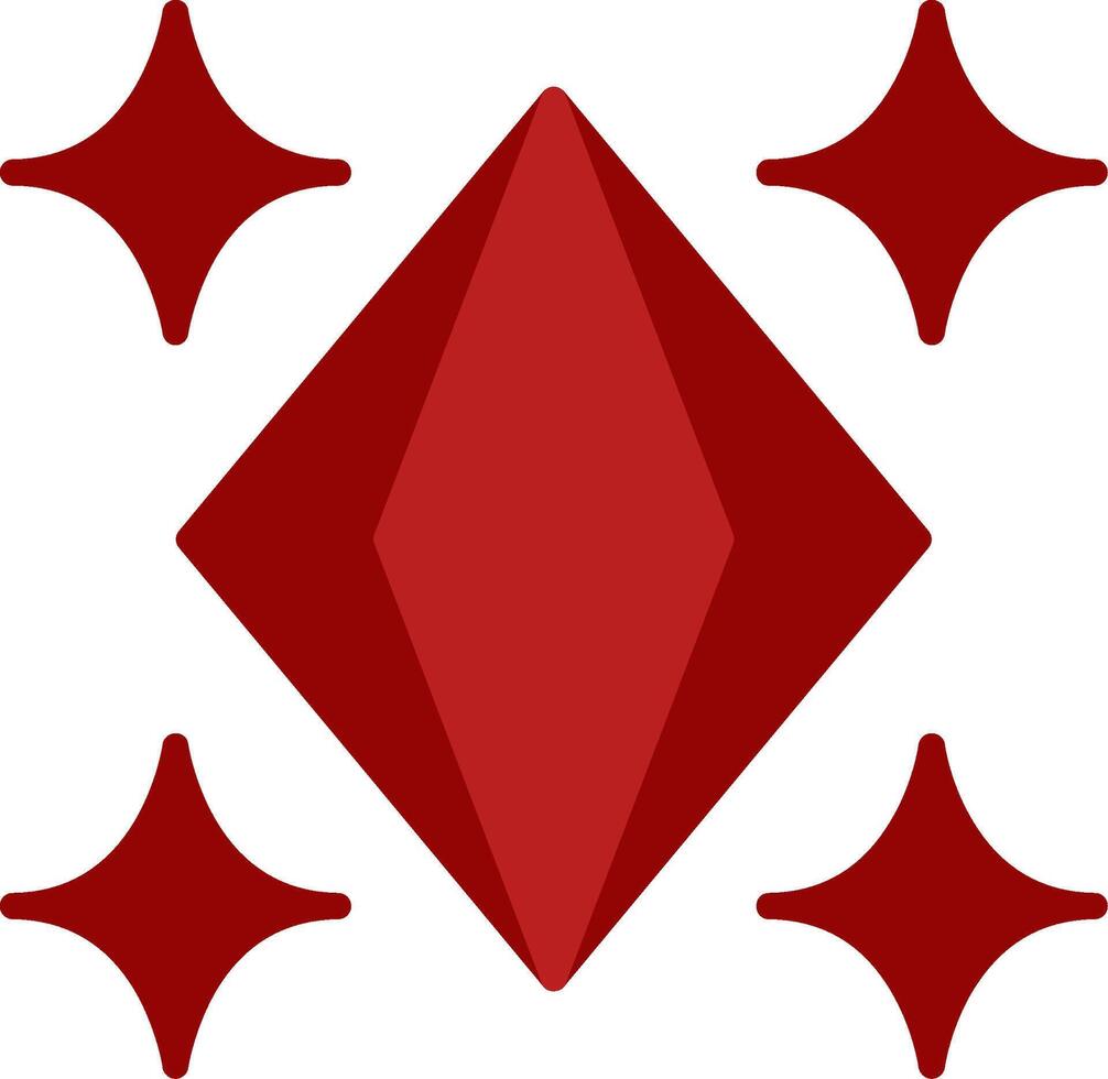Crystal Flat Icon vector
